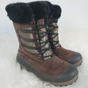 Columbia omniheat waterproof insulated Winter Boots, women's size 7, brown